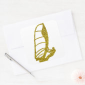 Carré Sticker Gold Windsurfen (Enveloppe)