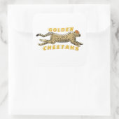 Carré Sticker - Golden Cheetahs (Sac)