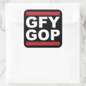 Carré Sticker GOP GFY (Sac)