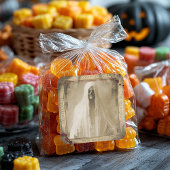 Carré Sticker Halloween déplaisant Ghost