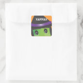 Carré Sticker Halloween Éffrayant Personnalisé (Sac)