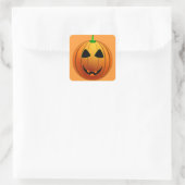 Carré Sticker Halloween Jack o' Lantern (Sac)