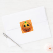 Carré Sticker Halloween Jack o' Lantern (Enveloppe)