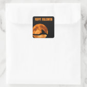 Carré Sticker Halloween Orange Moon (Sac)