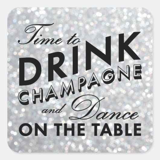 Carré Sticker Hollywood Glam (Devant)