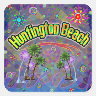 Carré Sticker Huntington Beach Noble Voyage