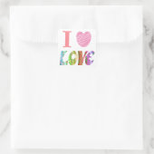 Carré Sticker I Heart Love (Sac)