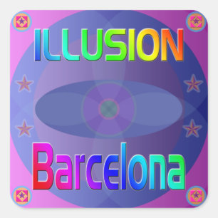 Carré Sticker "ILLUSION Barcelona" !