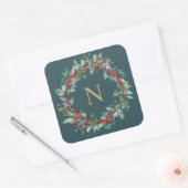 Carré Sticker initial pour monogramme Holly Classic (Enveloppe)