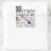 Carré Sticker Inspiration Dreams Imagination (Sac)