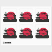 Carré Sticker japonais (Feuille)