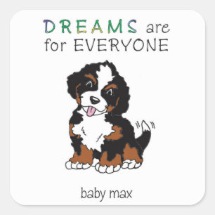 Carré Sticker Jasper-the-Puppy