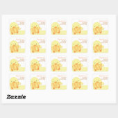 Carré Sticker Jaune Bébé Neutral Bébé Bébé (Feuille)