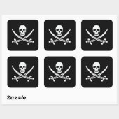 Carré Sticker jolly roger (Feuille)