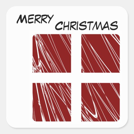 Carré Sticker Joyeux Noël (Devant)