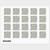 Carré Sticker Joyeux Noël (Feuille)