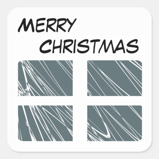 Carré Sticker Joyeux Noël (Devant)