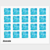 Carré Sticker Joyeux Snowflakes (Feuille)