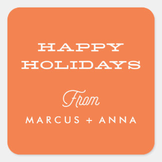 Carré Sticker Joyeux Vacances