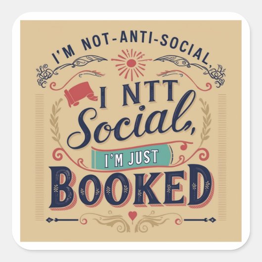 Carré Sticker juste réservé (Devant)