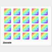 Carré Sticker "Keep Look Up for the Rainbows" (Feuille)