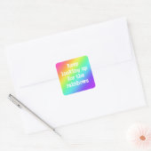 Carré Sticker "Keep Look Up for the Rainbows" (Enveloppe)