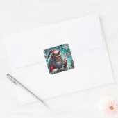 Carré Sticker Krampus de Noël (Enveloppe)