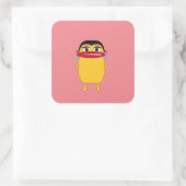 Carré Sticker Lady aux lèvres (Sac)