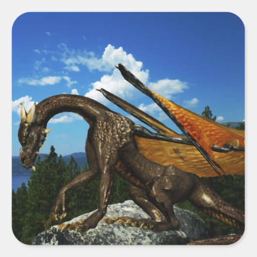 Carré Sticker Lake View (Devant)