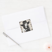Carré Sticker LBD de style occidental vintage (Enveloppe)
