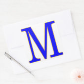 Carré Sticker Lettre Bleue M (Enveloppe)