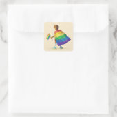 Carré Sticker LGBT Rainbow Boy (Sac)