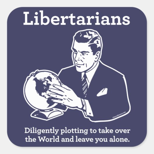 Carré Sticker Libertarien (Devant)