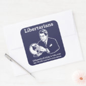 Carré Sticker Libertarien (Enveloppe)