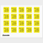 CARRÉ STICKER LIBERTÉ AMOUR (TERRE) (Feuille)