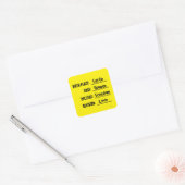 CARRÉ STICKER LIBERTÉ AMOUR (TERRE) (Enveloppe)