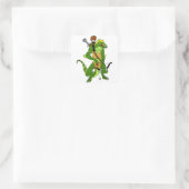 Carré Sticker Lizardman en colère (Sac)