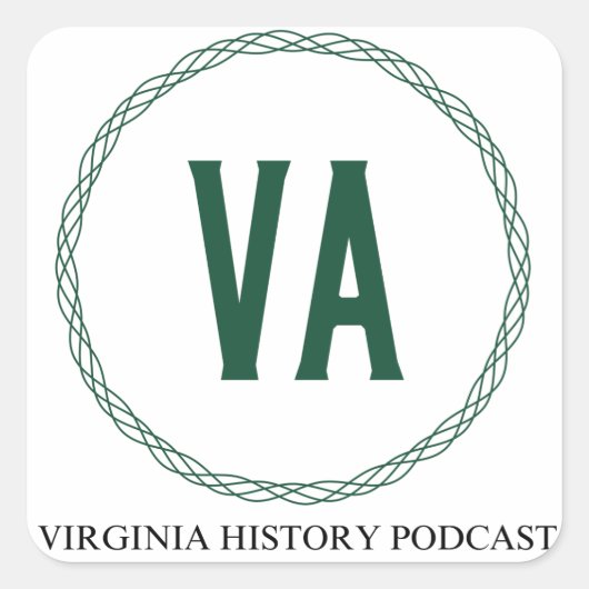 Carré Sticker Logo Podcast History Virginia (Devant)