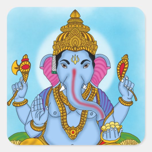 Carré Sticker Lord Ganesha (Devant)