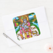 Carré Sticker Lord Krishna (Enveloppe)