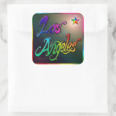 Carré Sticker "Los Angeles Star 1" (Sac)