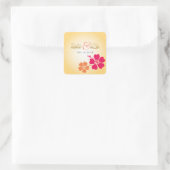 Carré Sticker Luau / HawaiianWedding (Sac)