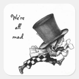 Carré sticker Mad Hatter