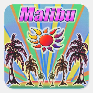 Carré Sticker Malibu Summer Love
