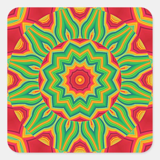 Carré Sticker Mandala (Devant)