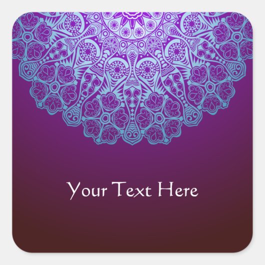 Carré Sticker Mandala Classy (Devant)