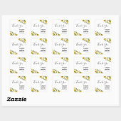 Carré Sticker Mariage Boho Sunflower (Feuille)