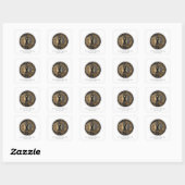 Carré Sticker Mariage céleste Sun Moon (Feuille)