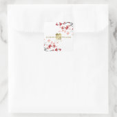 Carré Sticker Mariage chinois Sakura Double Happiness (Sac)