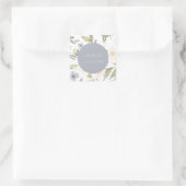 Carré Sticker Mariage fleur sauvage Romance (Sac)